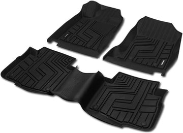 All Season Floor Mats Compatible with 2020-2025 Outback/Legacy | 3D Molded | All-Weather Protection Black TPE Rubber Floor Mats