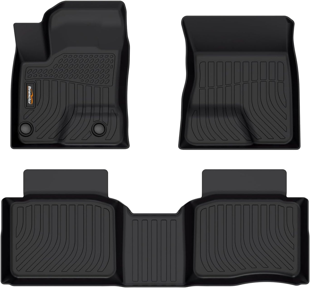 Binmotor-All Weather Floor Mats for Mitsubishi Outlander PHEV 2023 2024, Front &amp; 2nd Row