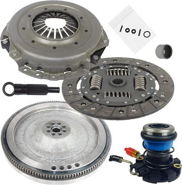Clutch Kit With Slave And Flywheel Compatible With Ford Ranger ,Explorer,Mazda  B4000 Sport XL XLT FX4 Base SE STX Edge Tremor DS Eddie Limited Postal 2001-2011 4.0L V6 GAS SOHC Naturally Aspirated (07-167SFW)