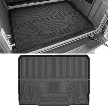 FIILINES Trunk Mat for Ford Bronco 4-Door Models 2021-2025, All Weather TPE Rear Cargo Mat for Bronco Accessories, Black (Not Fit Bronco Sport)