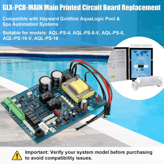 Betollo GLX-PCB-Main AquaLogic Main Circuit Board, Compatible with T-Cell-3/9/15 and EcoStar Variable Speed Pumps
