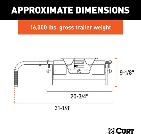 Curt 16515 E5 Fifth Wheel Head Unit