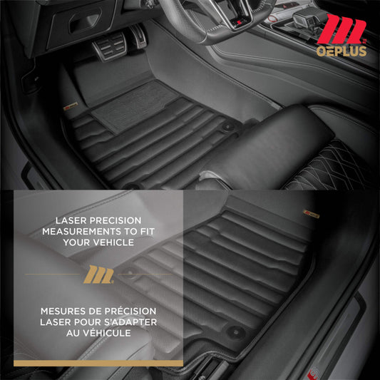 MotoMaster Toyota RAV4 Custom Floor Mat Kit, OEPLUS 2019-2024, 3-pc