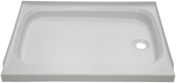 Lippert 210383: 24" X 46" Shower Pan; Right Drain - White