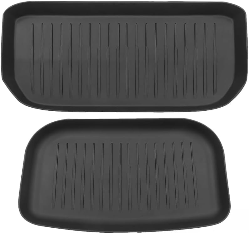 DESLE Tesla Model Y Trunk Mats All Weather Trunk Mats &amp; Trunk Cargo Liners Custom Fit Eco-Friendly,Rubber Odorless,TPE Material 3Pcs New Model Y 2020-2024