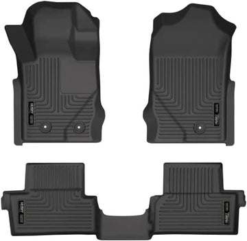 Husky Liners - Weatherbeater | Fits 2021-2024 Ford Bronco 2 - Door, Front & 2nd Row Floor Liners - Black | 95311