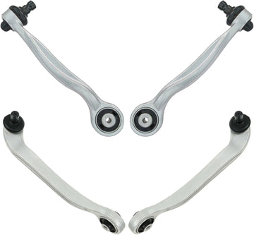 TRQ Front Upper Control Arm with Ball Joint Set Compatible with 2006-2011 Audi A6 2005-2011 A6 Quattro 2004-2010 A8 Quattro 2007-2011 S6 2007-2009 S8 2004-2006 Volkswagen Phaeton