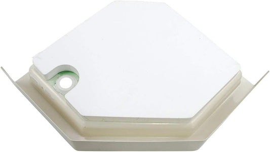 Lippert 209415: 32" X 32" Neo Angle Shower Pan; Right Drain; 6.625" Apron - Parchment