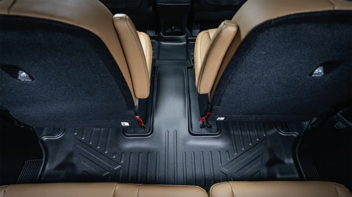 Ford F250, 350, 450, 550 Maxliner Smartliner First &amp; Second Row Floor Liners A0116/B0042, Black