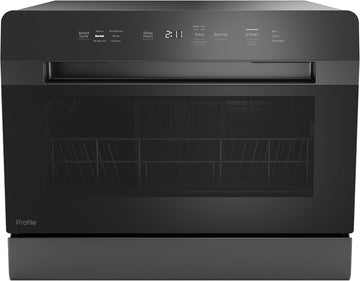 GE Profile Portable Countertop Dishwasher, Black-PZF560HGWBB