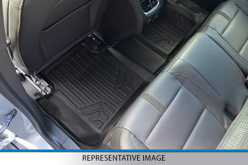 Custom Fit Floor Mats 3 Row Liner Set Black Compatible with 2015-2020 Chevrolet Tahoe/GMC Yukon