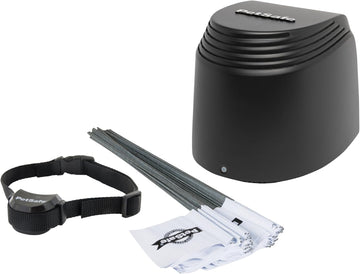 PetSafe Stay & Play Compact Wireless Fence, LCD Screen to Adjust the Circular Boundary, Secure up to a 3,000 Square Metre Area, Use for All Your Pets, Portable System