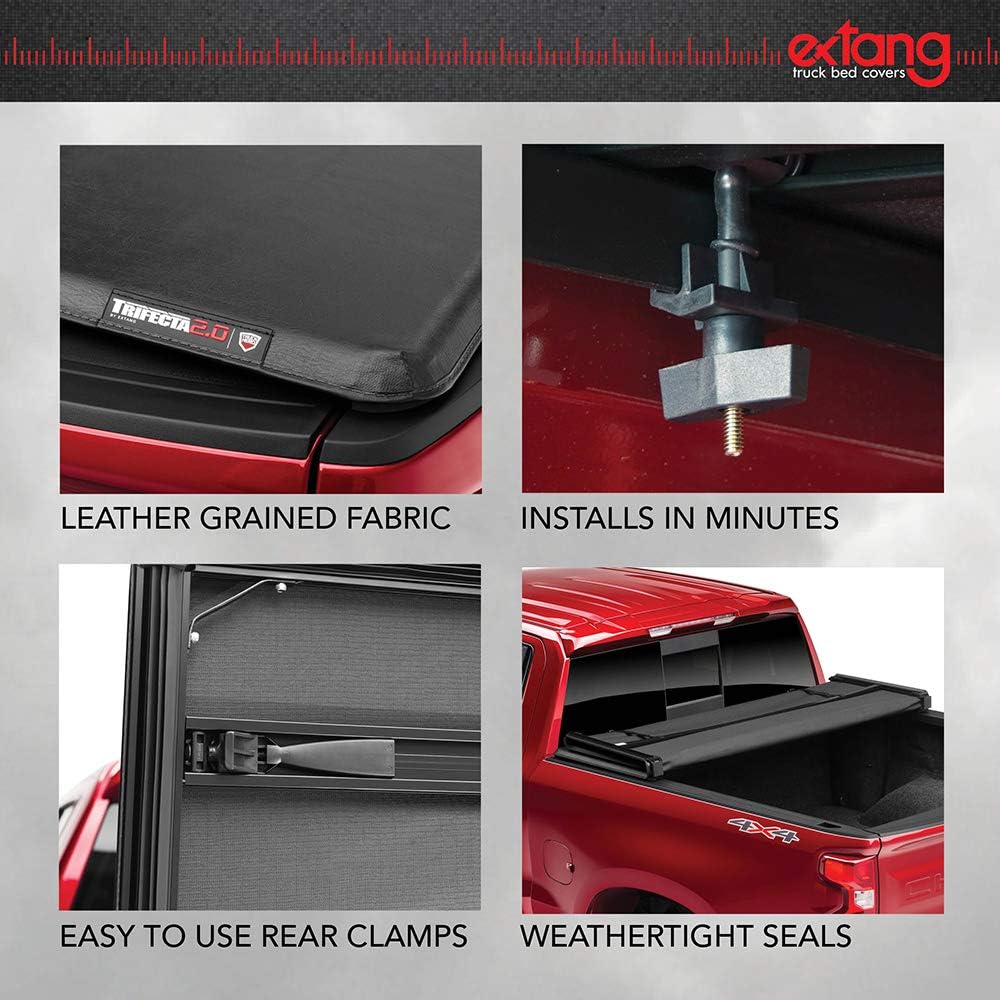 Extang 92457 2019 - 2023 Chevy/GMC Silverado/Sierra 1500, 6&#39; 7&quot;, New Body Style Trifecta 2.0 Truck Bed Tonneau Cover