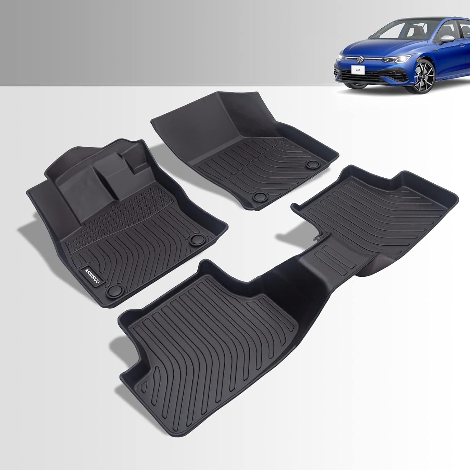 ANBINGO Floor Liner Compatible with Volkswagen Golf 7 2015-2020