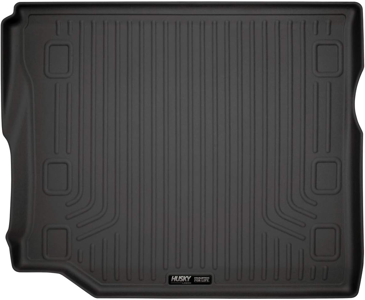 Husky Liners 20741 Black Fits 2018-2024 Jeep Wrangler Unlimited with Leather Seats/with subwoofer Cargo Liner