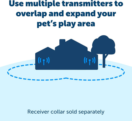 PetSafe Wireless Fence Extra Transmitter, Increase Your Existing Wireless Fence Boundary – Pet Containment for Dogs and Cats from The Parent Company of The Invisible Fence Brand