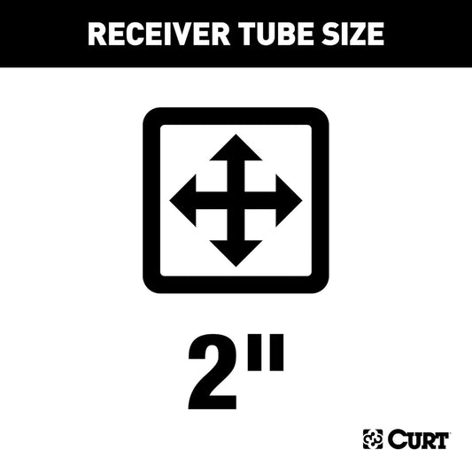 Curt Class 3 Hitch, 2", Select Silverado, Sierra 1500, 2500 (Round Tube Frame) #13322