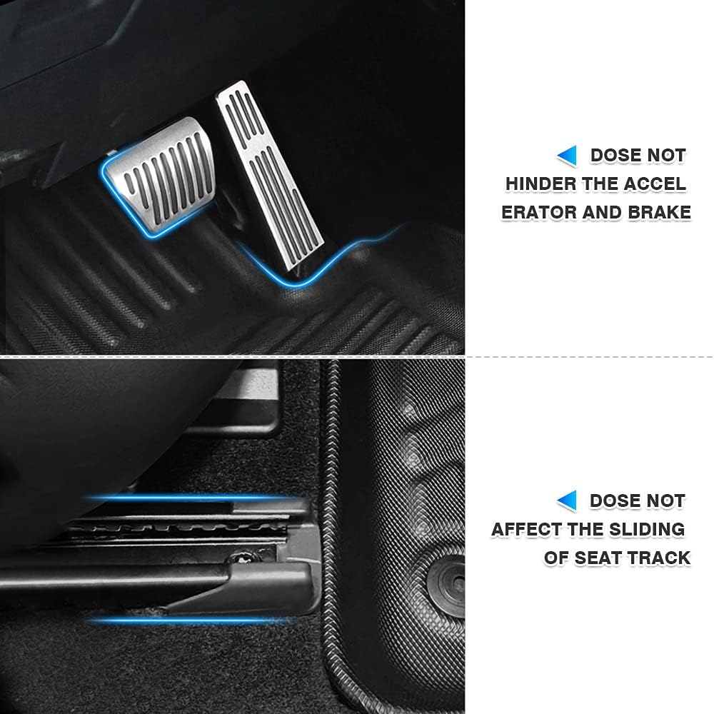 T TGBROS Custom Fit for Car Floor Mats All-Weather Floor Mat Liners Front &amp; Rear Row Full Set Liner Non-Slip TPE