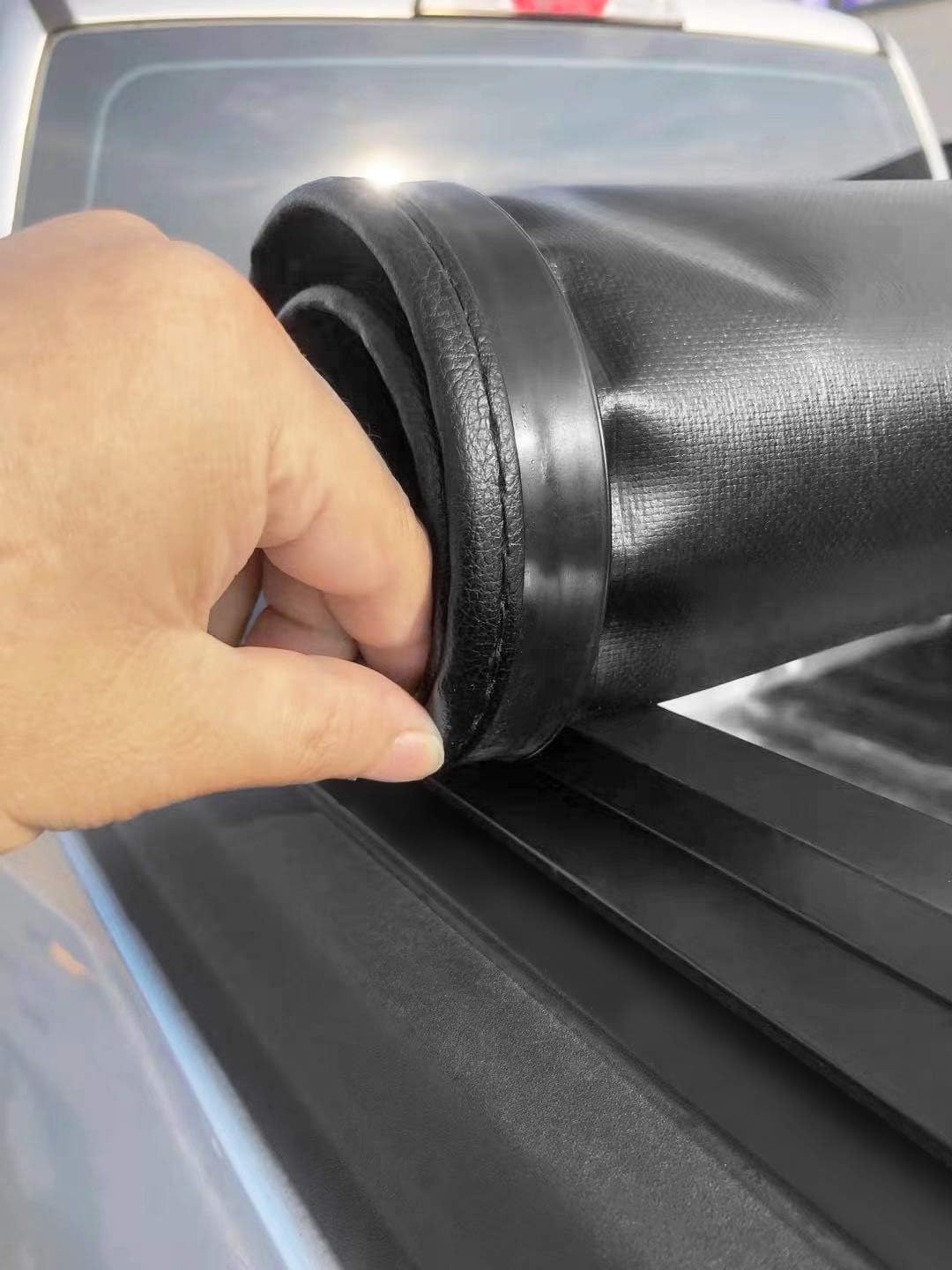 X XCOVER Soft Locking Roll Up Tonneau Cover, Compatible with 2015-2023 F150 Pickup 6.5 Ft Styleside Bed