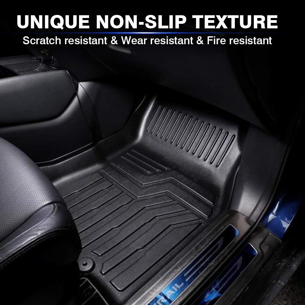 KUST All Weather Floor Mats for Nissan Rogue 2014-2020 (Not for 2021 Rogue Third Generation T33 ) (No Rogue Select and Sport Models ) Floor Carpet Liners 2 Row Liner Set