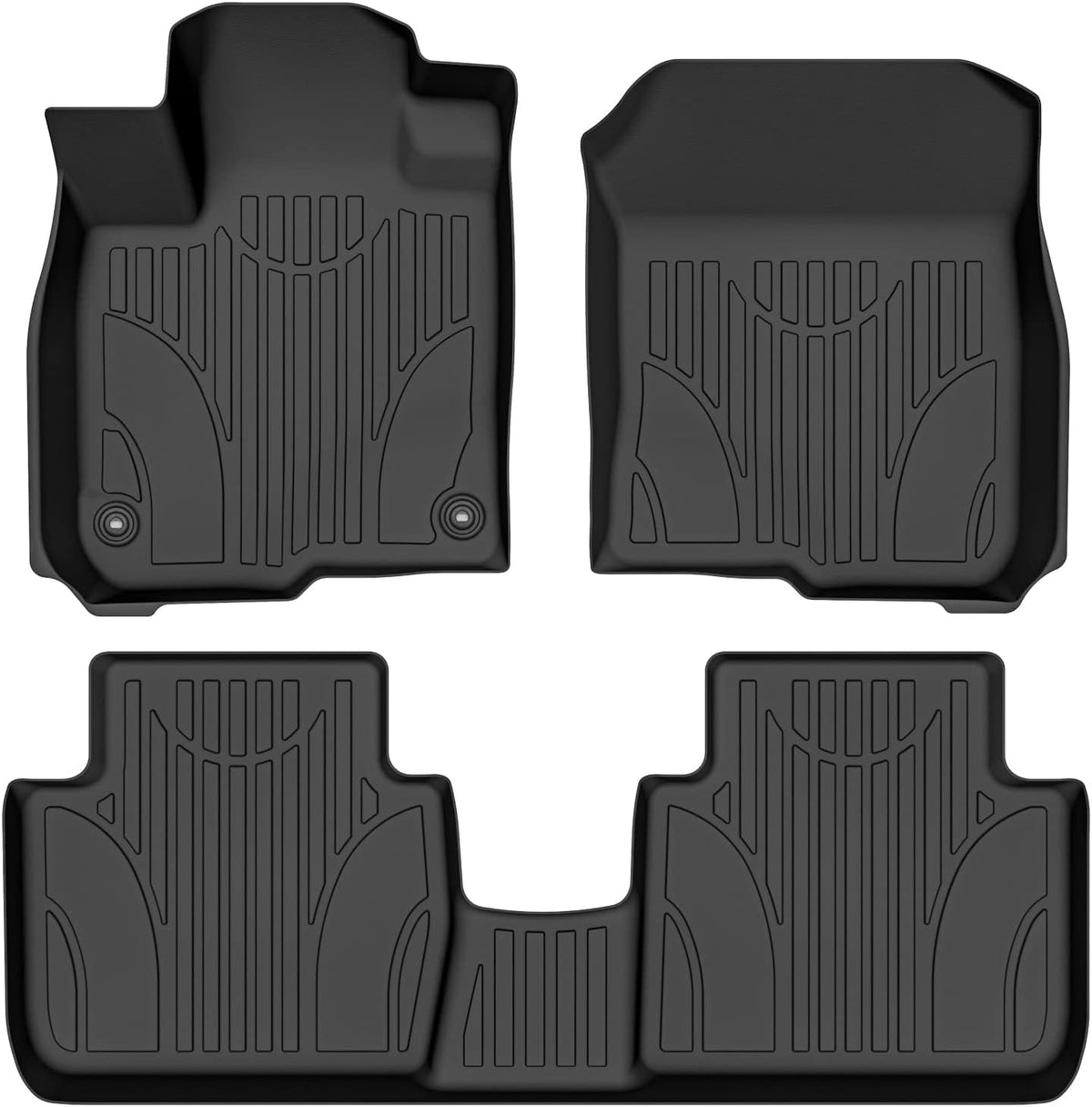 Cartist Floor Mats Custom Fit for Honda HR-V HRV 2023 All Weather Floor Liners 3D Front &amp; 2nd Row Carpet Protection TPE Heavy Duty Waterproof