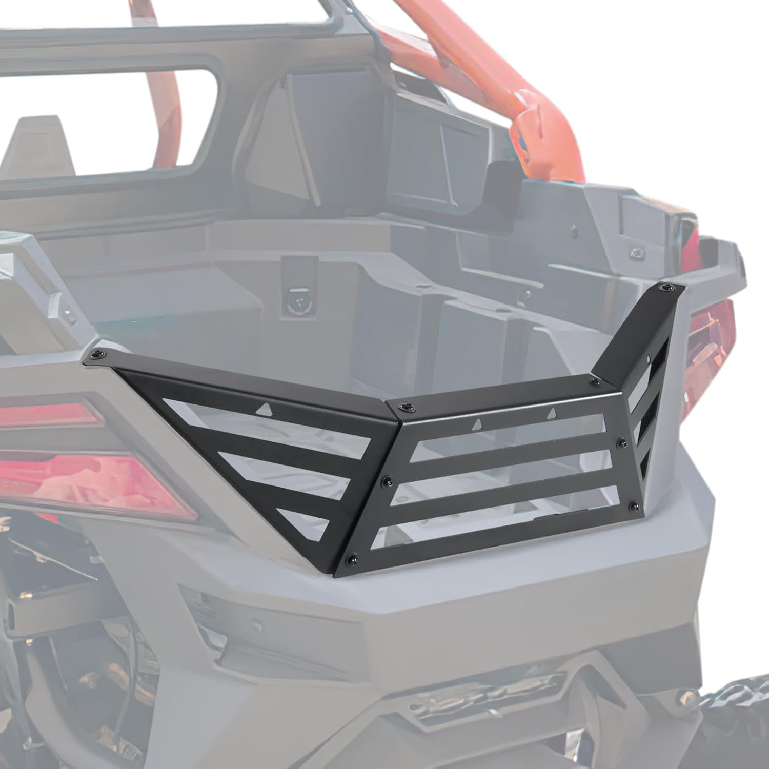 KEMIMOTO UTV Rear Cargo Bed Extender Tailgate, PRO R Rear Heavy Duty Steel Bed Extender Enclosure Kit Compatible with 2022 2023 2024 Polaris RZR PRO R/RZR PRO R 4