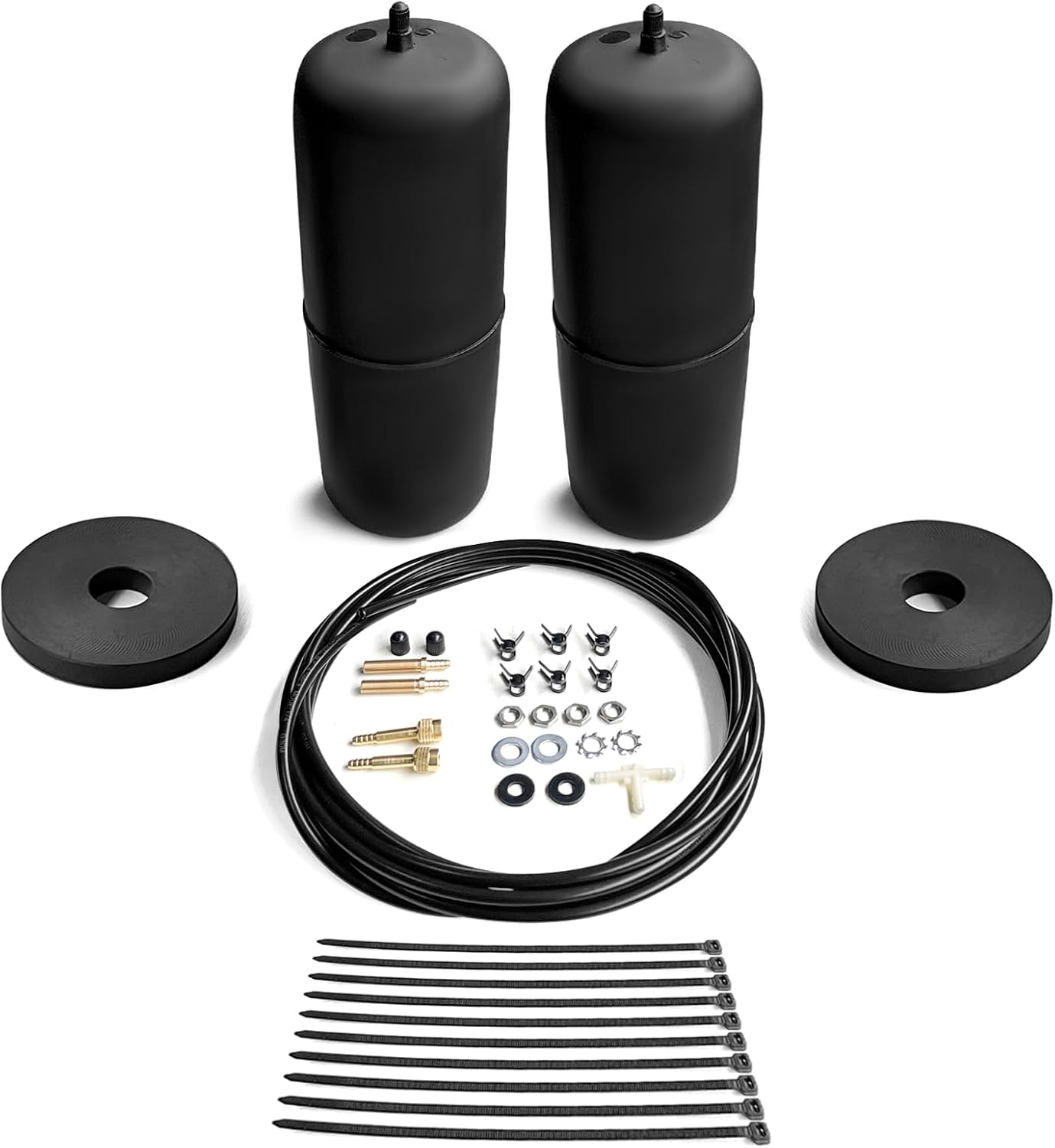 MILLISEC Air Helper Spring Bags Suspension Kit Compatible with 2009-2024 Ram 1500 and 1500 Classic Pickups 60818HD Rear Air Spring Kit, Up to 2,100 lbs of Load Leveling Capacity
