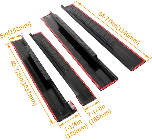 ECOTRIC Rocker Panel Guard Trail Armor Compatible with 1999-2006 Chevy Chevrolet Silverado/GMC Sierra 1500 2500 3500 2007 Chevy Chevrolet Silverado 1500 2500 HD 3500 Classic Crew Cab