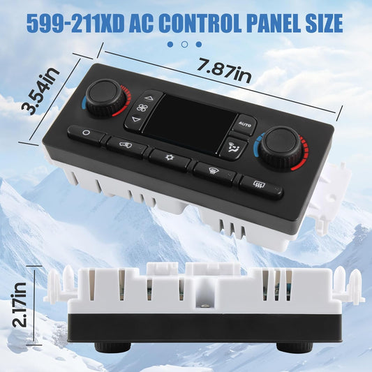 599-211XD A/C Heater Climate Control Module for Chevrolet 2003-2007 for GMC 2002-2009 for Cadillac 2003-2006 for Hummer H2 2003-2007 for Buick 2004-2007 for Oldsmobile 2002-2004 OE# 10367041