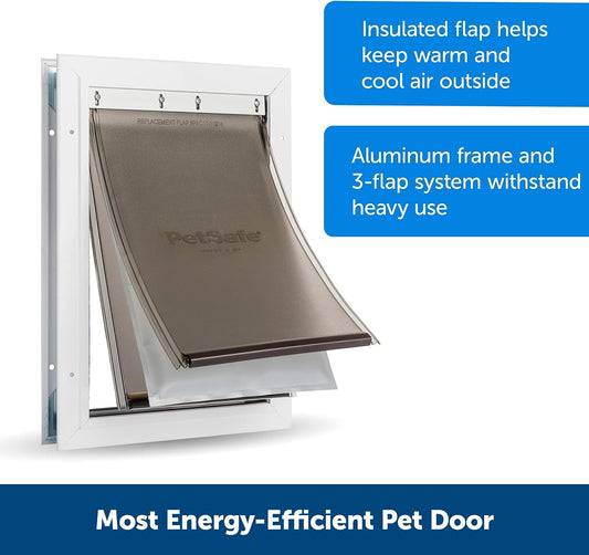 PetSafe Aluminum Extreme Weather Dog &amp; Cat Door X-Large