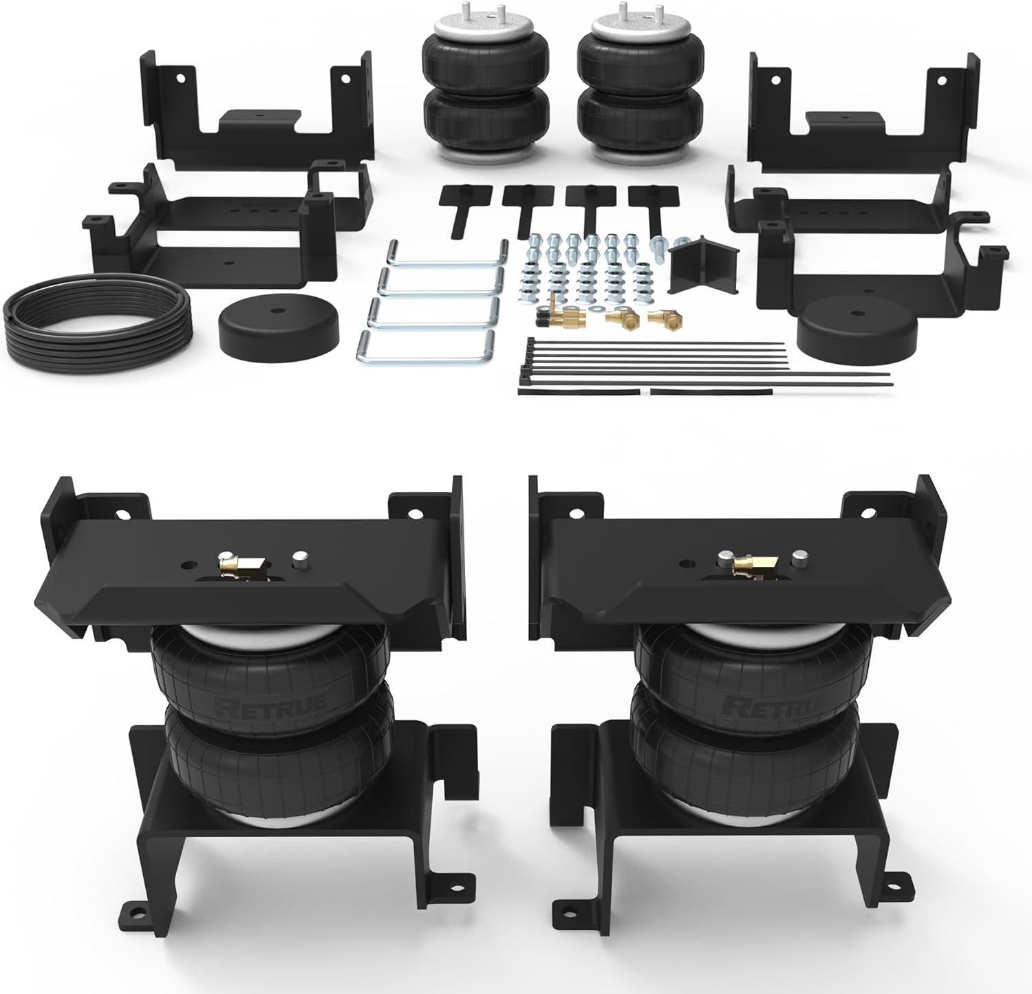 Rear Air Bags Suspension Kit for 2015-2025 Ford F150 Truck Towing, 5000 Lbs of Load Leveling Capacity, Replacement for Firestone 2582 Ride Rite Airbags for Trucks Rear Suspension
