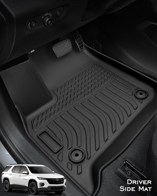 CreeKT All Weather Floor Mats & Cargo Liner for Chevy Traverse  2018-2025