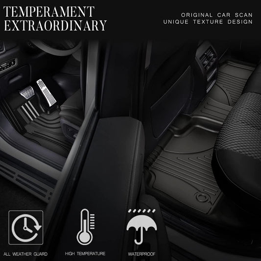 Car Floor Mats & Cargo Liner for Honda Civic 2022-2025(Not for Hatchback/Type R) Custom for Civic All Weather Floor Mat Set Waterproof Durable Floor Liners for Civic Accessories Black