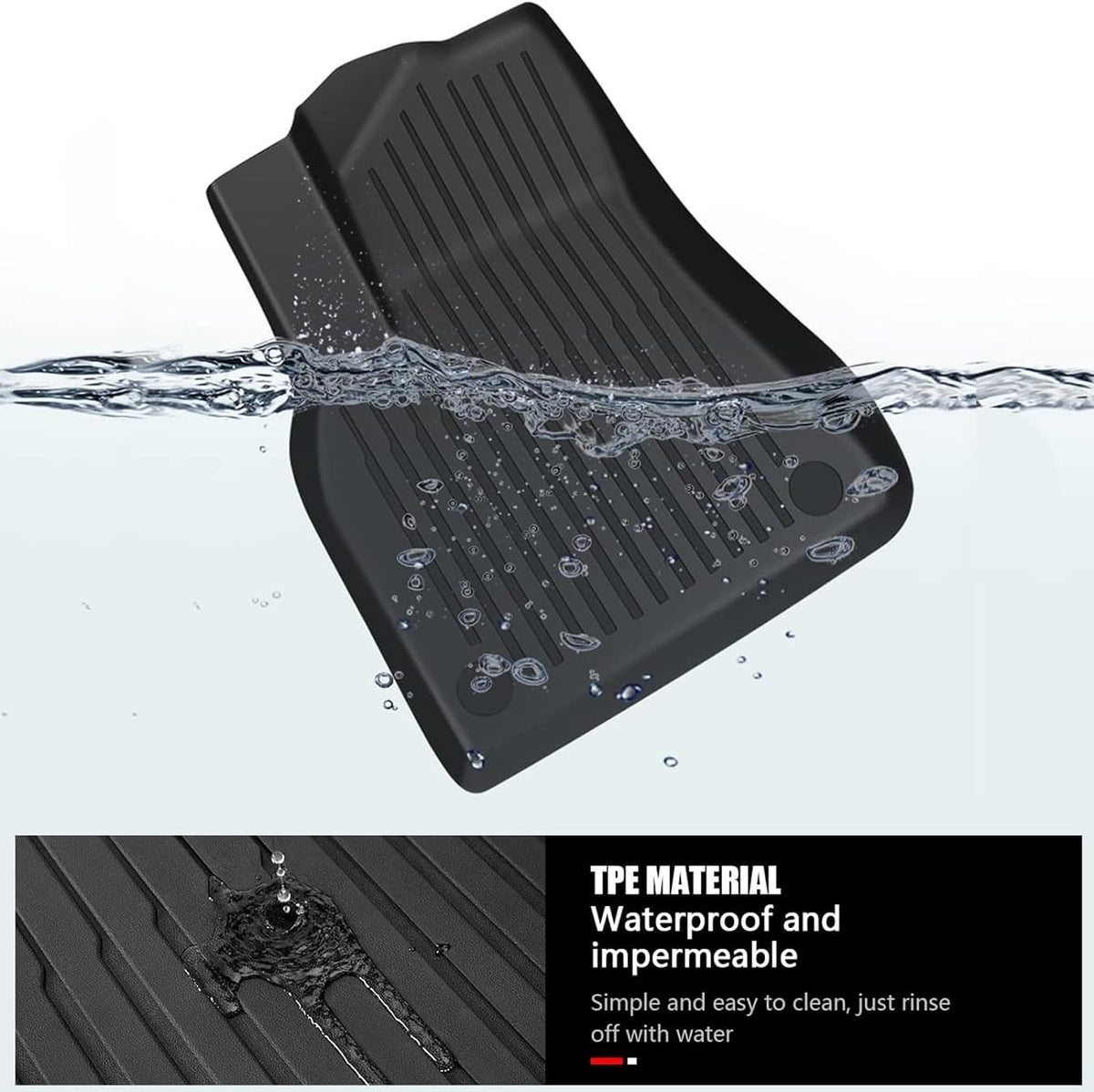 Maysoo Floor Mats for Tesla Model Y 2024-2020 All Weather TPE Cargo Liner Floor Mats and Cargo Trunk Mats Accessories (Set of 6)