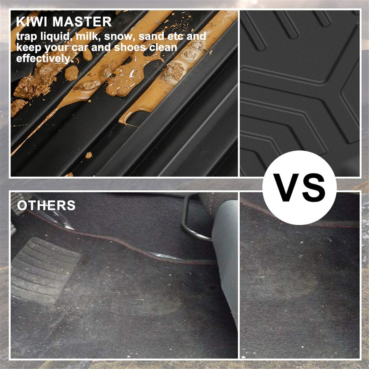 KIWI MASTER Floor Mats &amp; Trunk Mat Set Compatible for 2018-2023 Honda Odyssey