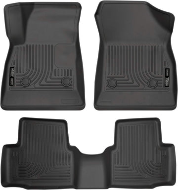 Husky Liners Weatherbeater Floor Mats | Fits 2016-2020 Chevrolet Cruze | Front & 2nd Row, 3-pc Black - 99161