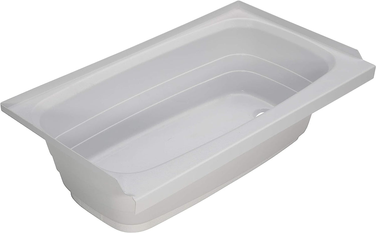 Lippert RV Right Hand Bathtub 24&quot; x 40&quot;, Scratch-Resistant ABS Acrylic, White - 209678