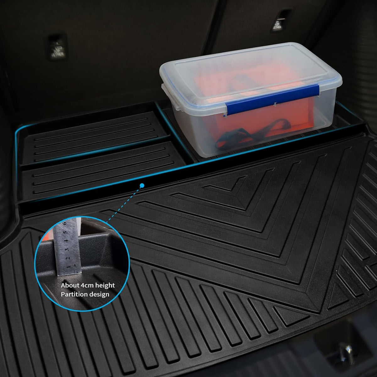 Jdeymat Car Floor Mats and Cargo Trunk Liner Compatible for Honda HR-V 2023 - 2024
