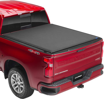 Lund 968293 - Genesis Elite Black Roll Up Tonneau Cover For Chevrolet Silverado/ GMC Sierra