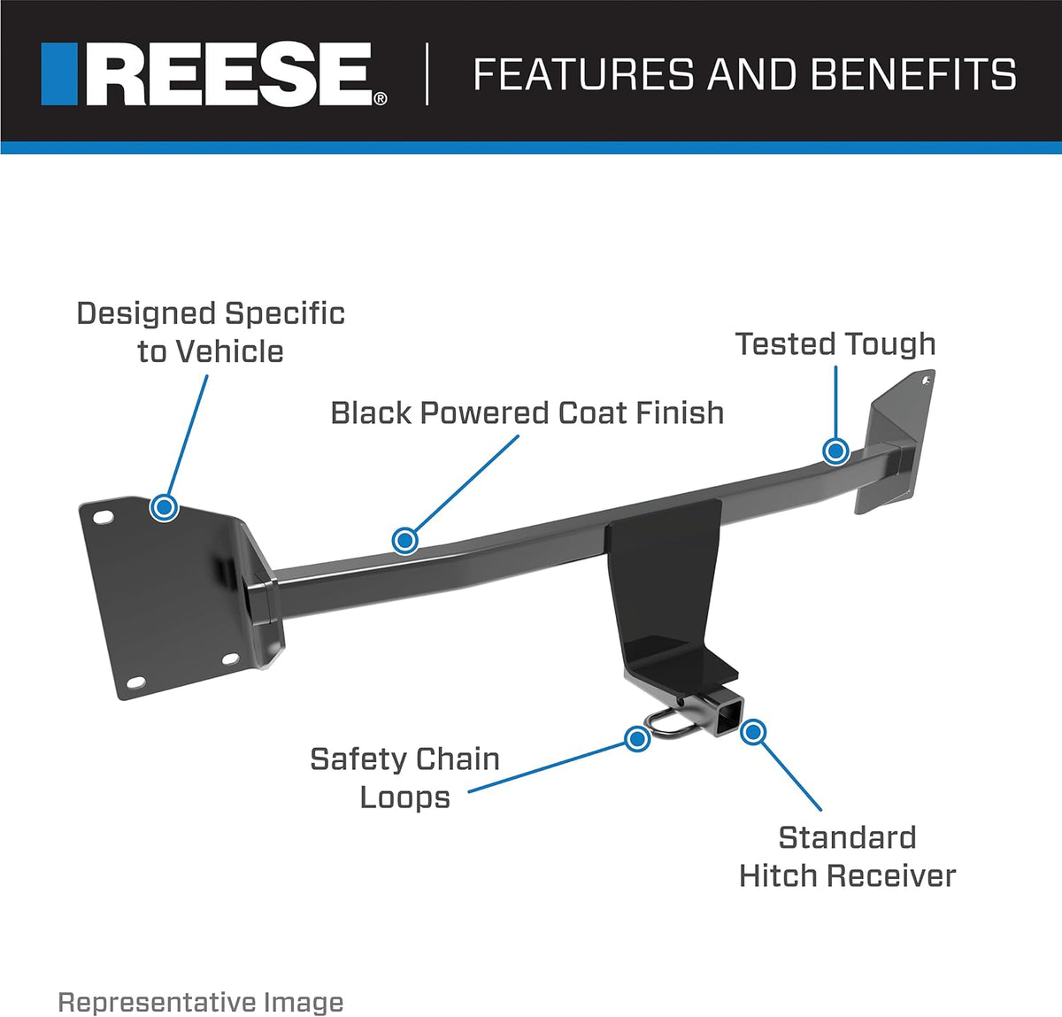 Reese Class 1 Hitch - 77249 for Volkswagen Golf / Jetta / Jetta Sportwagen