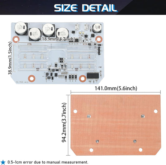 619818Z Led Light Engine Board with Accessories Fit for Pentair IntelliBrite 5G Color LED Pool Light 2nd Generation 2009-Current 601000 601001 601002 601003 601004 601010 601011 601012 601013