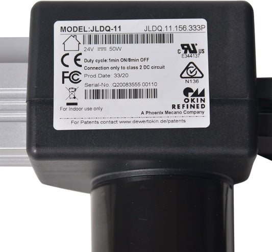 Okin Model JLDQ-11 & JLDQ.11.156.333P Power Recliner Lift Chair Motor, JLDQ.11.156.333P Electric Sofa Couch Actuator Replacement Parts