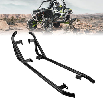 KEMIMOTO 2 Seater Nerf Bars Heavy Duty Black Tree Kickers Side Steps Compatible with 2014-2023 Polaris RZR XP 1000/ XP Turbo/ S900/ S1000/ Trail S 900 RZR Nerf Bars RZR Rock Sliders