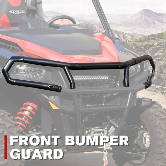 A & UTV PRO Front & Rear Bumper for Polaris General 1000 2016-2022/4 1000 2017-2022/General XP/XP 4 1000 2020-2023, Combined Brush Guard Protector Accessories, Replace OEM # 2881525, 2884345, 2 Set