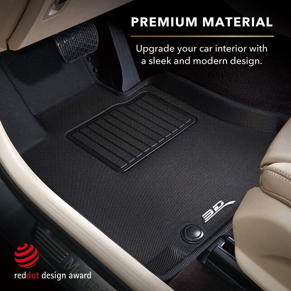 3D MAXpider - L1FR02901509 All-Weather Floor Mat Compatible with Ford Focus 2012-2018 Custom Fit Car Floor Liners, Kagu Series (1st &amp; 2nd Row, Black)