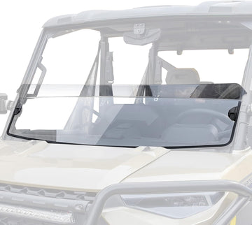 SAUTVS Clear Polycarbonate Half Windshield for Polaris Ranger XP 1000/900