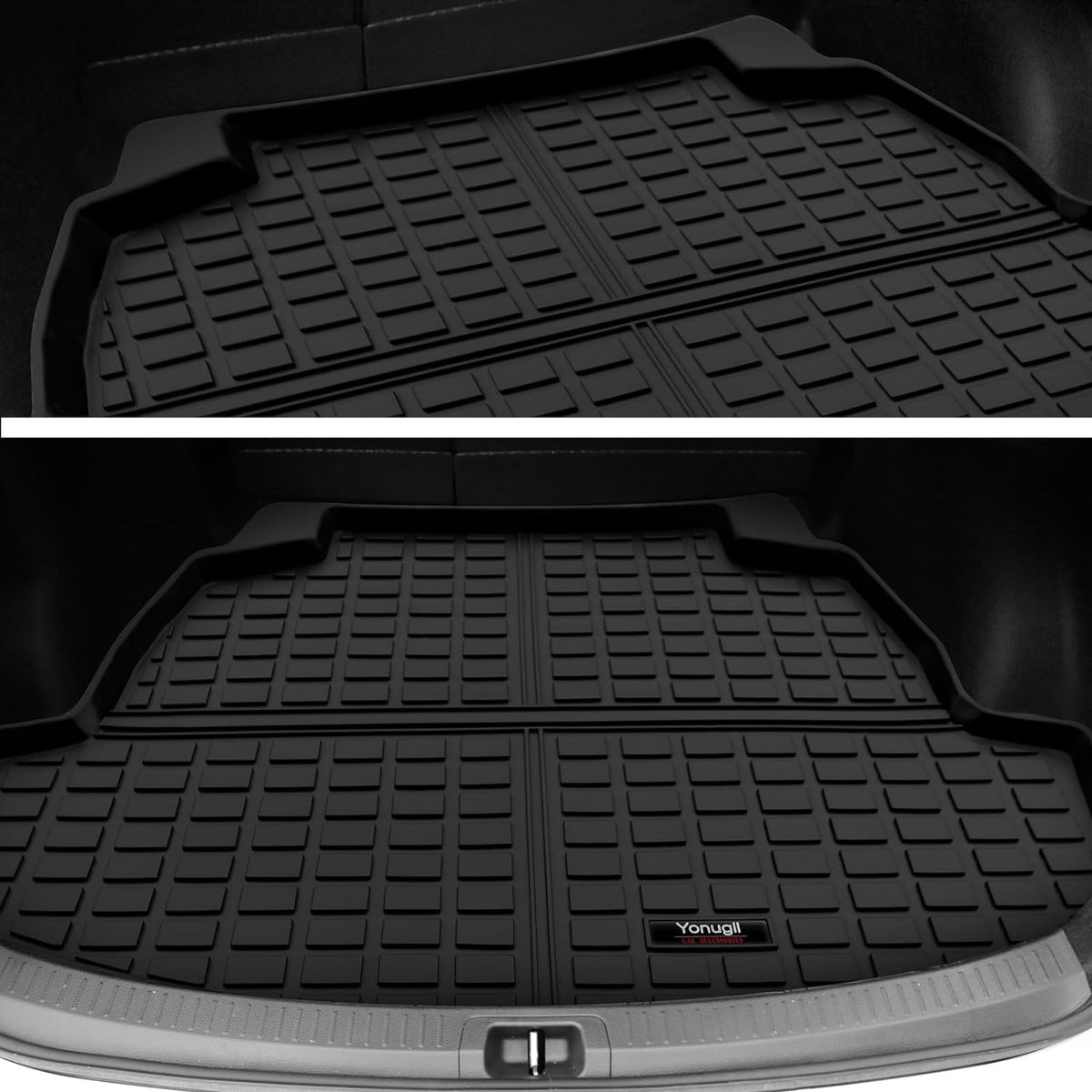 Yonugli Floor Mats and Cargo Liner Set Compatible for 2014 2015 2016 2017 2018 2019 Toyota Corolla Sedan All-Weather TPE Rubber Mat Protection (for 2014-2019 Toyota Corolla Floor Mats+Cargo Liner)