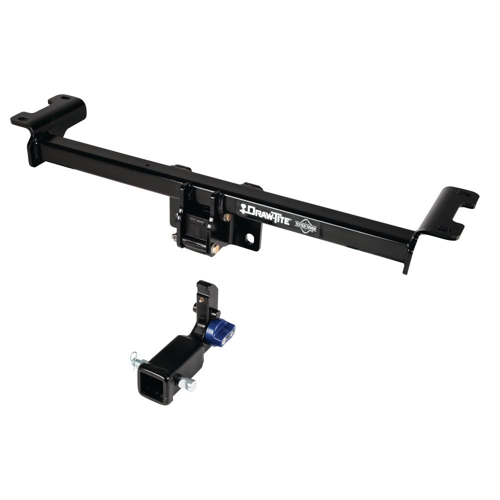 Hidden Hitch® Completely Hidden Trailer Hitch 2-Inch Removable Receiver, Black, Compatible with Acura RDX PART NO 76902