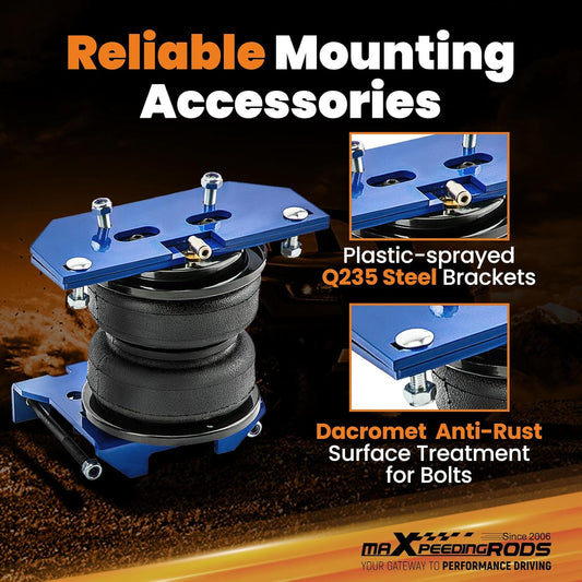 maXpeedingrods Air Bag Suspension Kit 5000 lbs for Dodge Ram 2500 2003-2013 4WD, for Dodge Ram 3500 2003-2017 4WD, Air Helper Kit