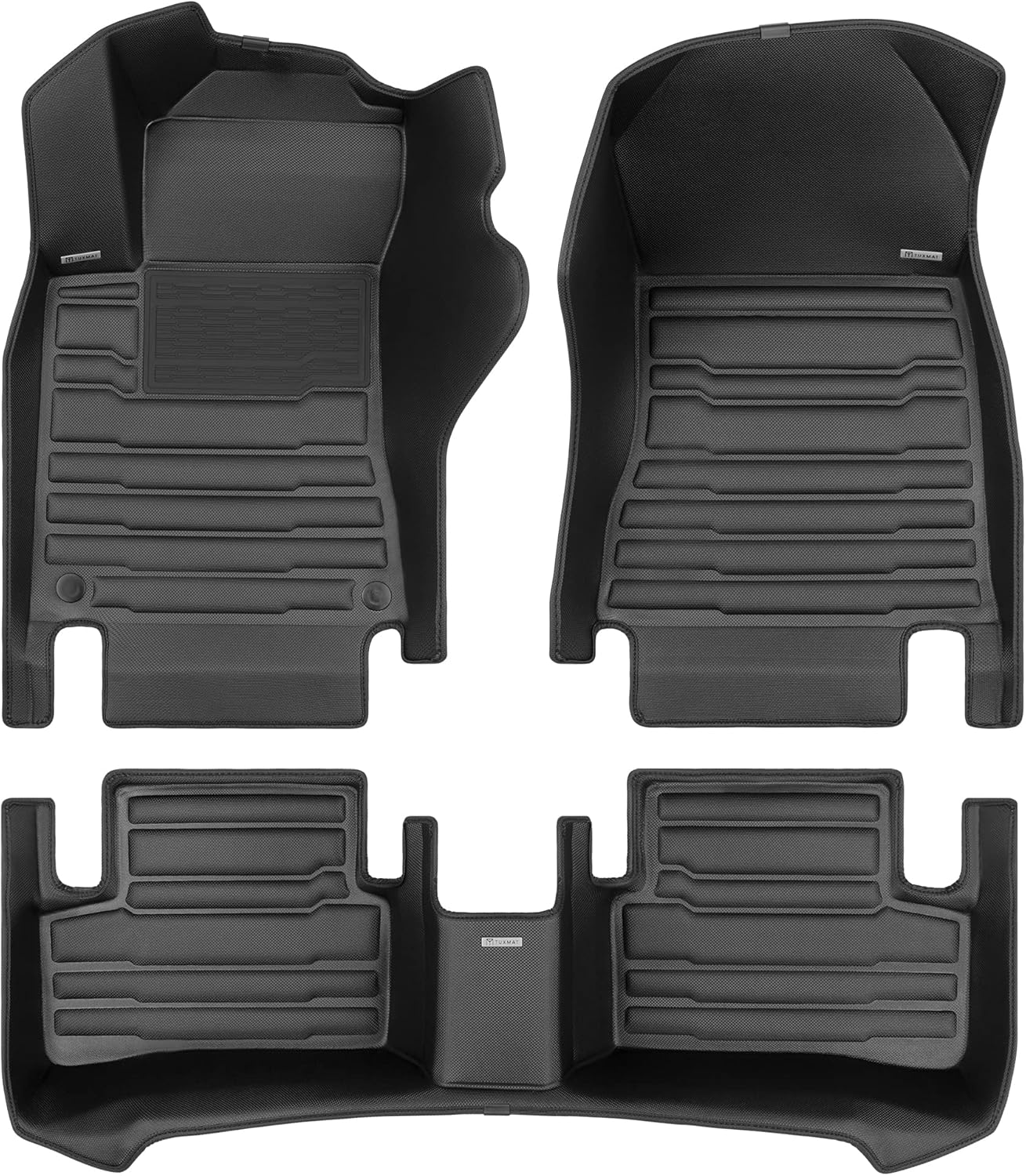 TuxMat 8538 - for Mercedes-Benz A-Class 2019-2025 Models - Custom Car Mats - Maximum Coverage, All Weather, Laser Measured - This Full Set includes 1st and 2nd Rows